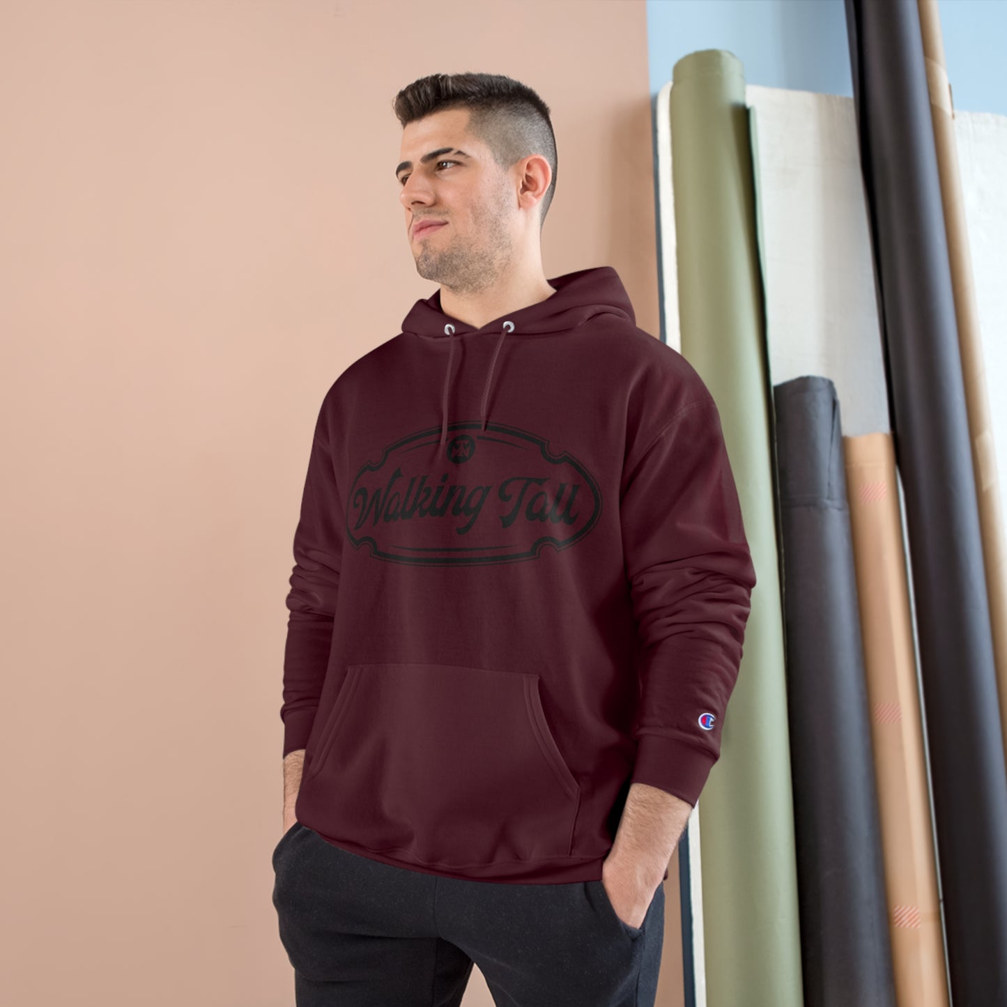 Walking Tall High End Champion Hoodie