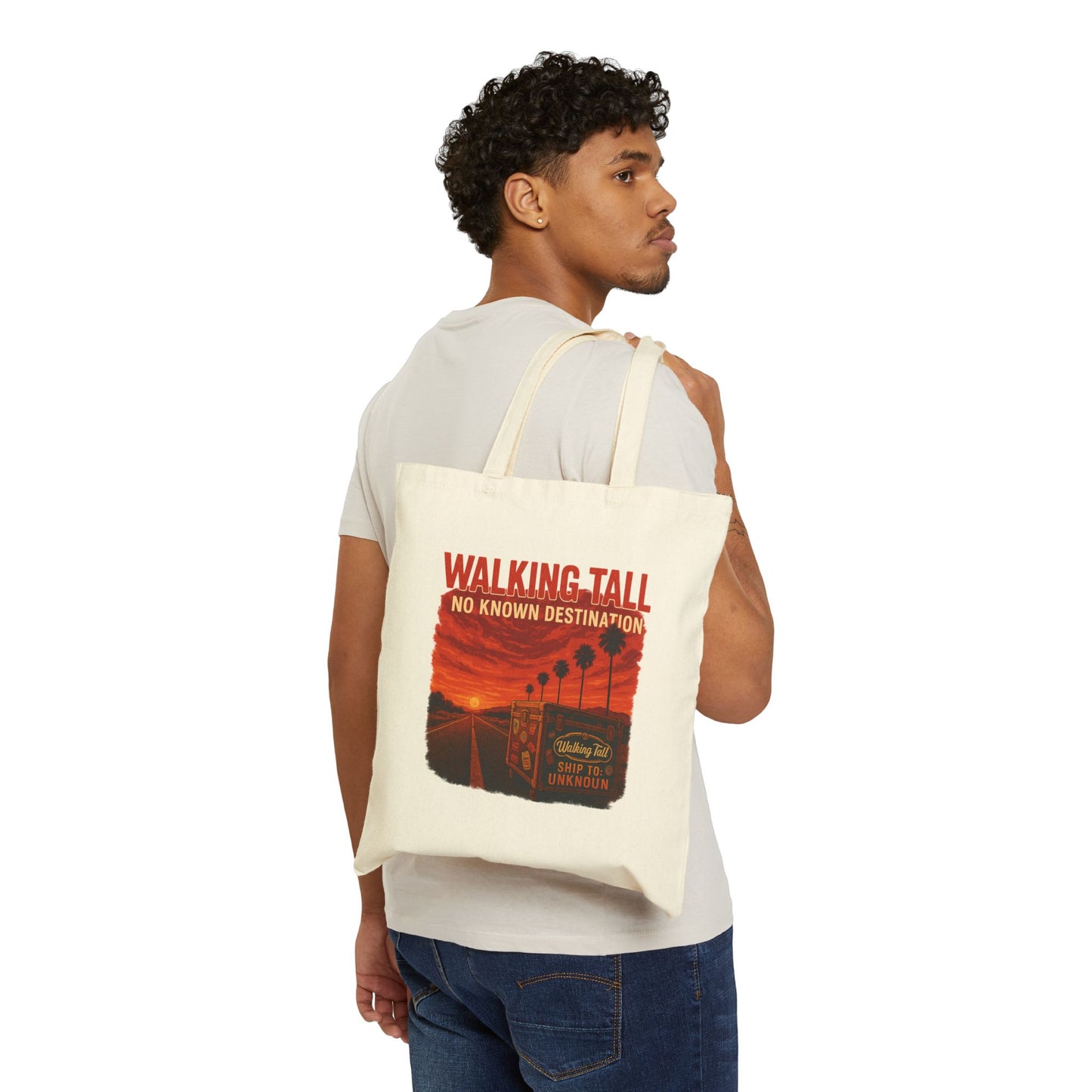 Cotton Canvas Tote Bag No Known Destination CD