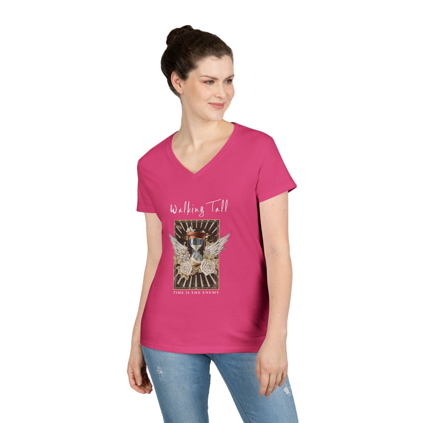 Walking Tall V-Neck T-Shirt