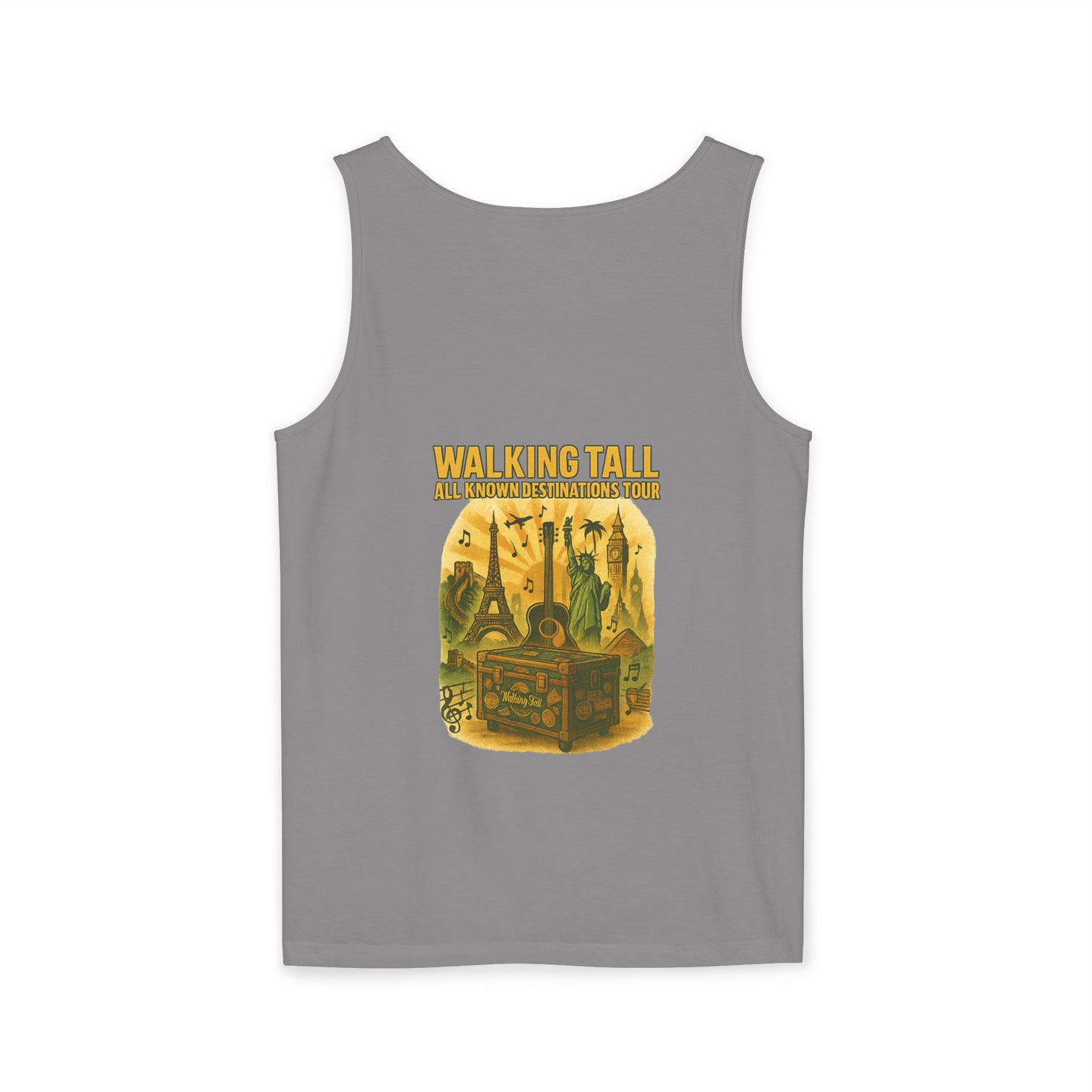 Vegas Vintage Tank Top, Unisex Summer Shirt, Relaxed Fit, Perfect for Vacations, Travel Memories, Graphic Tee