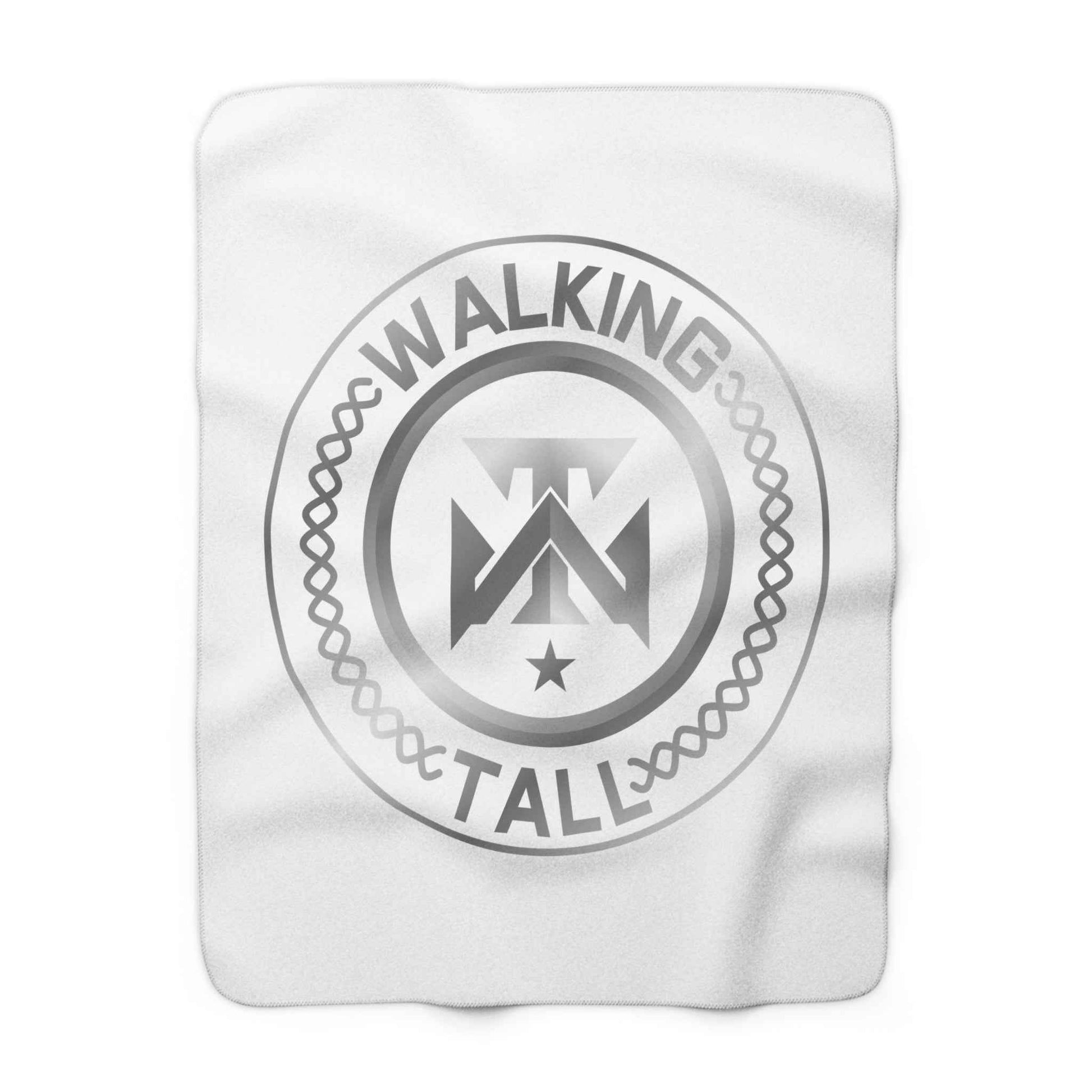 Cozy Sherpa Fleece Blanket - Walking Tall Design