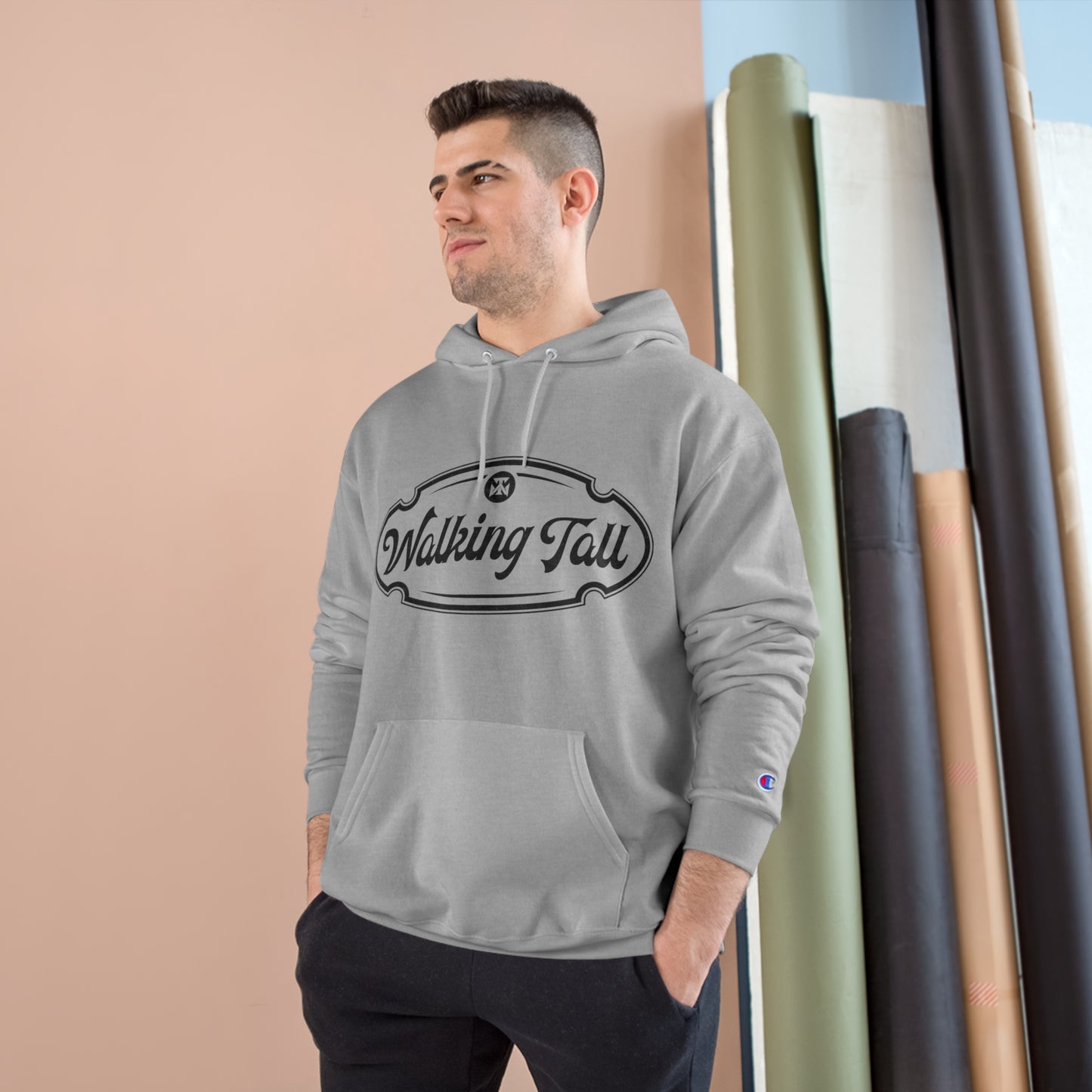 Walking Tall High End Champion Hoodie