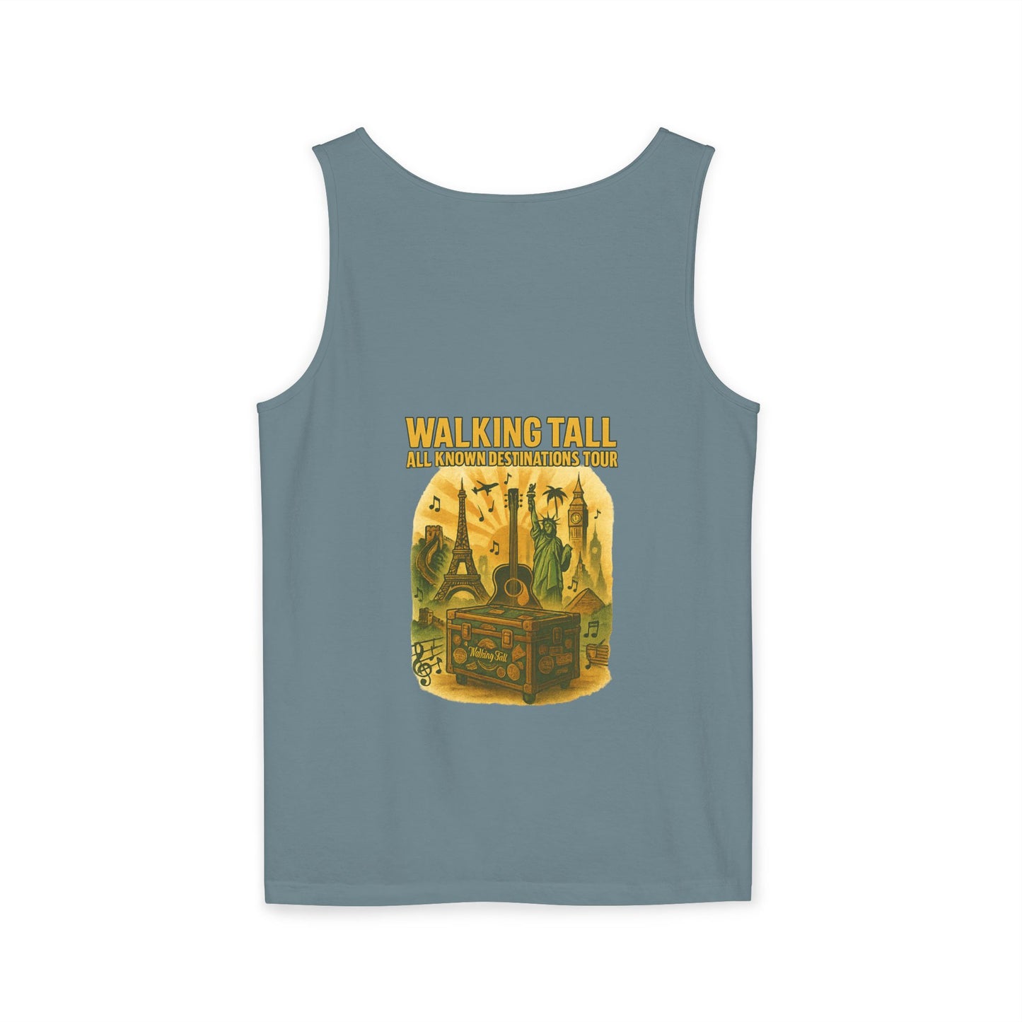 Vegas Vintage Tank Top, Unisex Summer Shirt, Relaxed Fit, Perfect for Vacations, Travel Memories, Graphic Tee