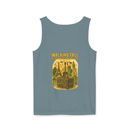 Vegas Vintage Tank Top, Unisex Summer Shirt, Relaxed Fit, Perfect for Vacations, Travel Memories, Graphic Tee