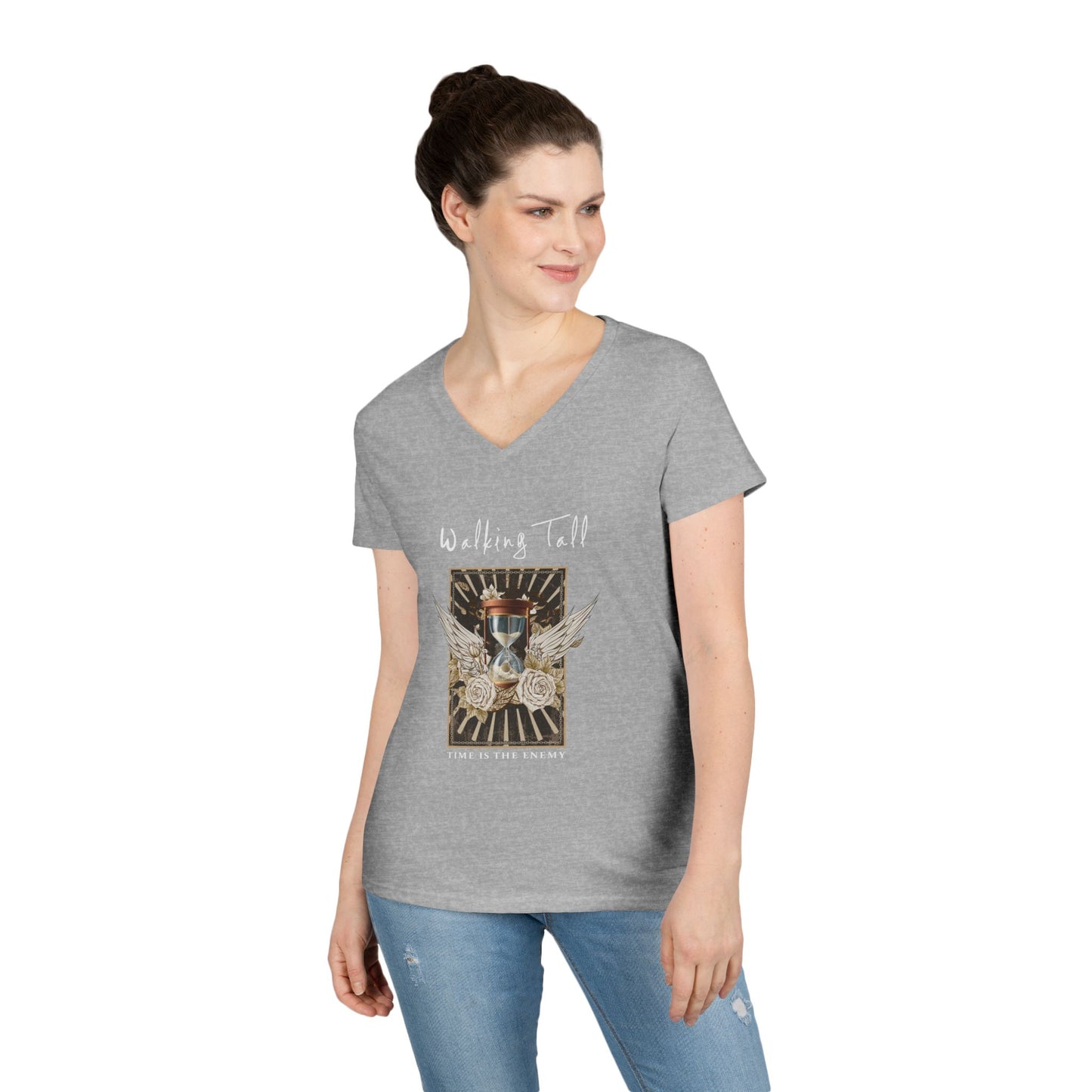 Walking Tall V-Neck T-Shirt