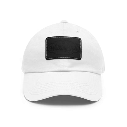 Walking Tall Dad Hat with Leather Patch (Rectangle)