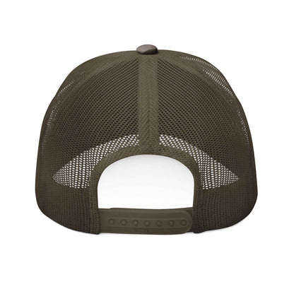 Camouflage Trucker Hat with 'Walking Tall' Embroidery | Stylish Outdoor Headwear