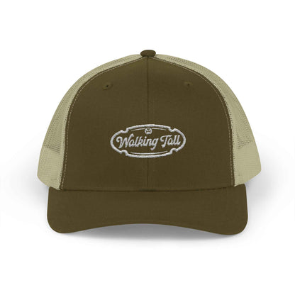 Walking Tall - Snapback Trucker Cap Oval Logo