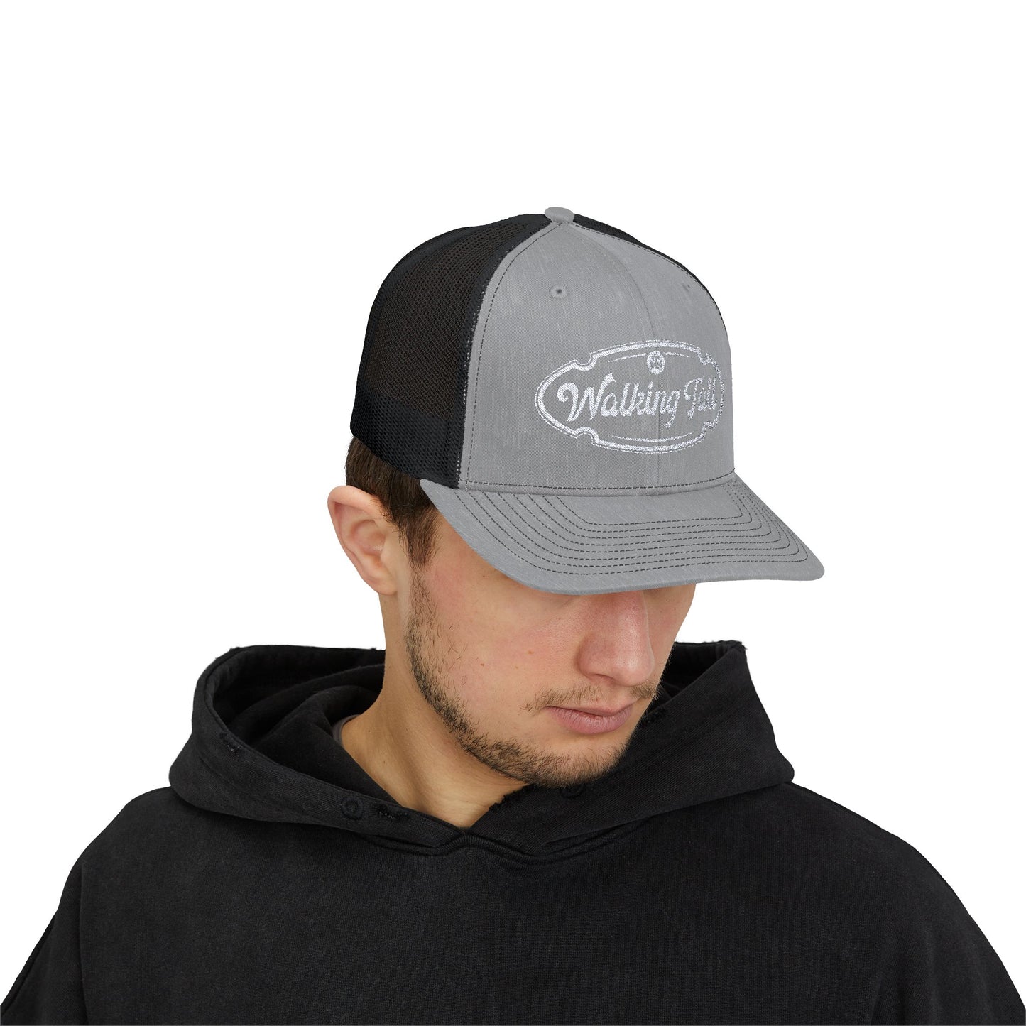 Walking Tall - Snapback Trucker Cap Oval Logo