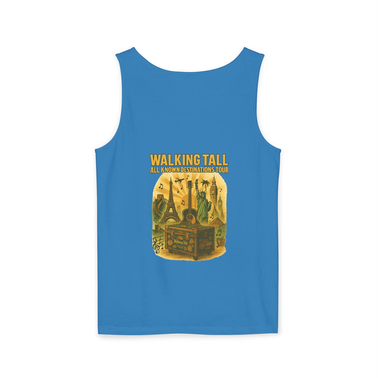 Vegas Vintage Tank Top, Unisex Summer Shirt, Relaxed Fit, Perfect for Vacations, Travel Memories, Graphic Tee