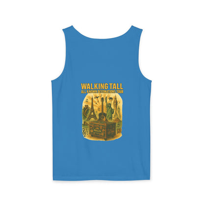 Vegas Vintage Tank Top, Unisex Summer Shirt, Relaxed Fit, Perfect for Vacations, Travel Memories, Graphic Tee