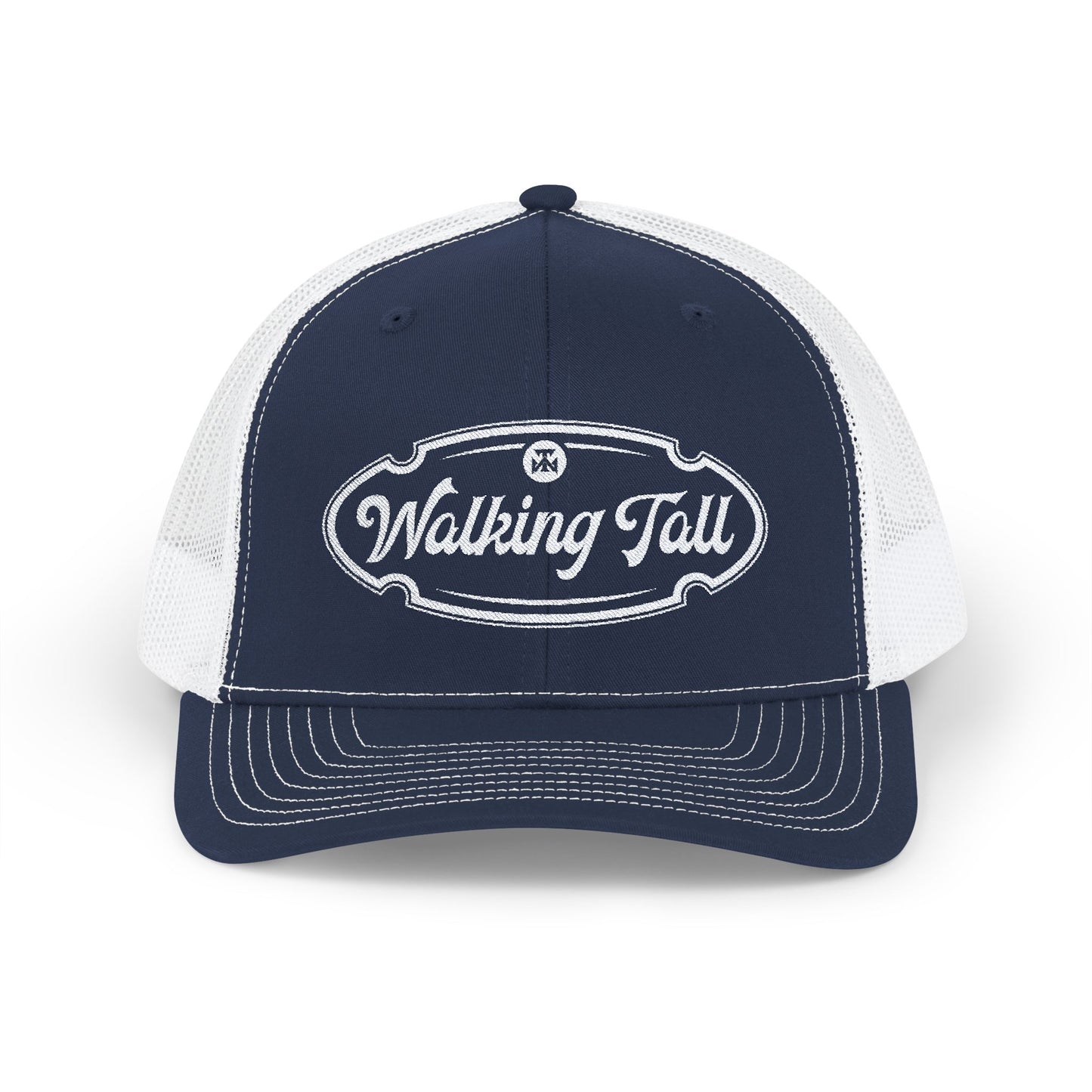 Walking Tall - Snapback Trucker Cap Oval Logo