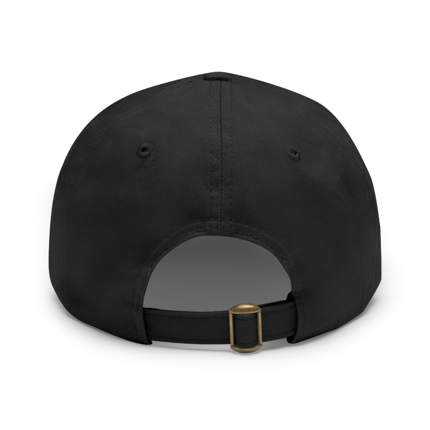 Walking Tall Dad Hat with Leather Patch (Round)