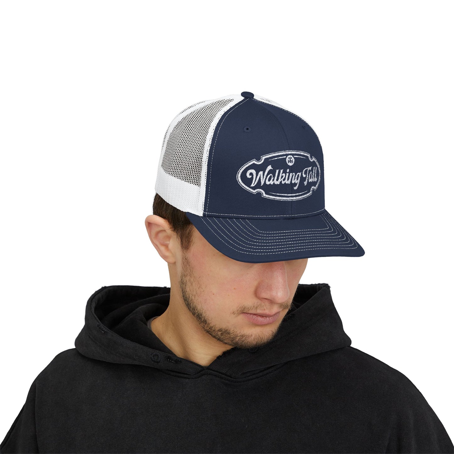 Walking Tall - Snapback Trucker Cap Oval Logo