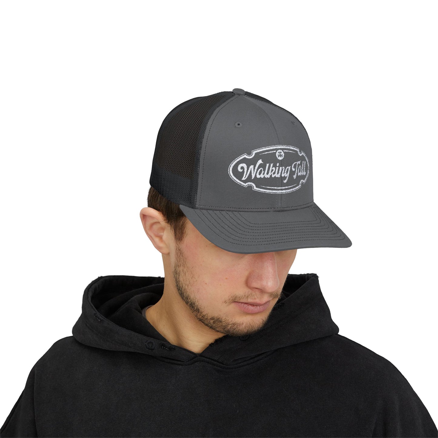 Walking Tall - Snapback Trucker Cap Oval Logo