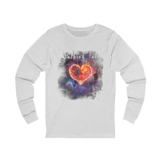 Long Sleeve Tee Walking Tall Burning Heart Tour