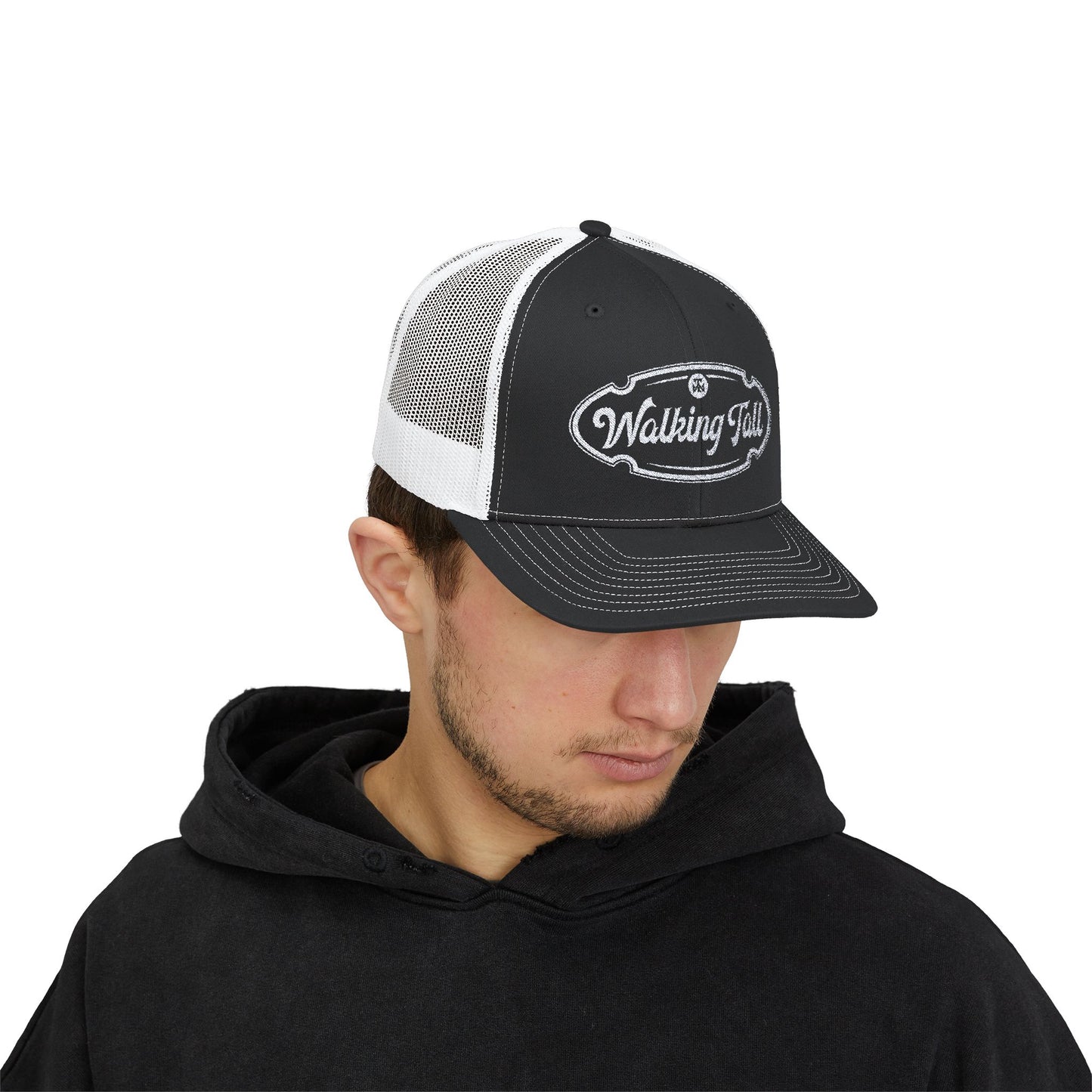 Walking Tall - Snapback Trucker Cap Oval Logo