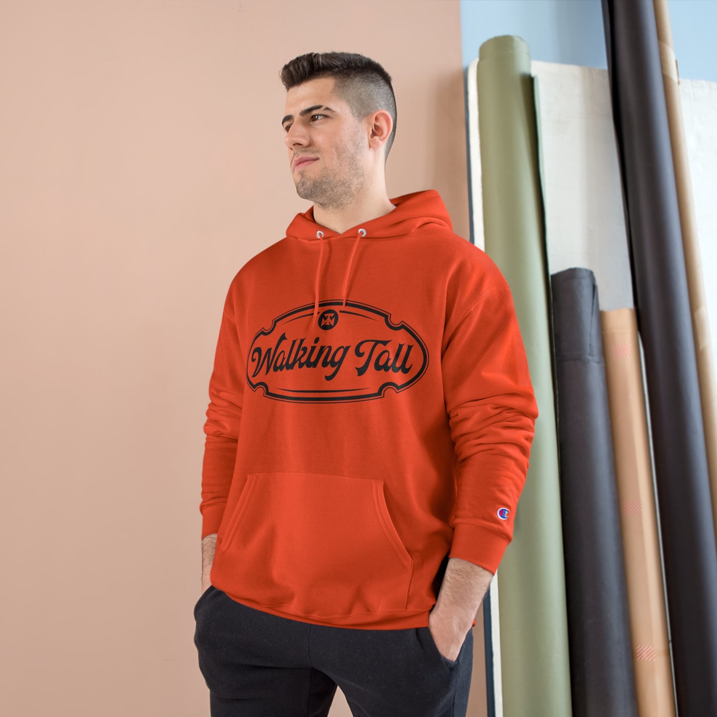 Walking Tall High End Champion Hoodie