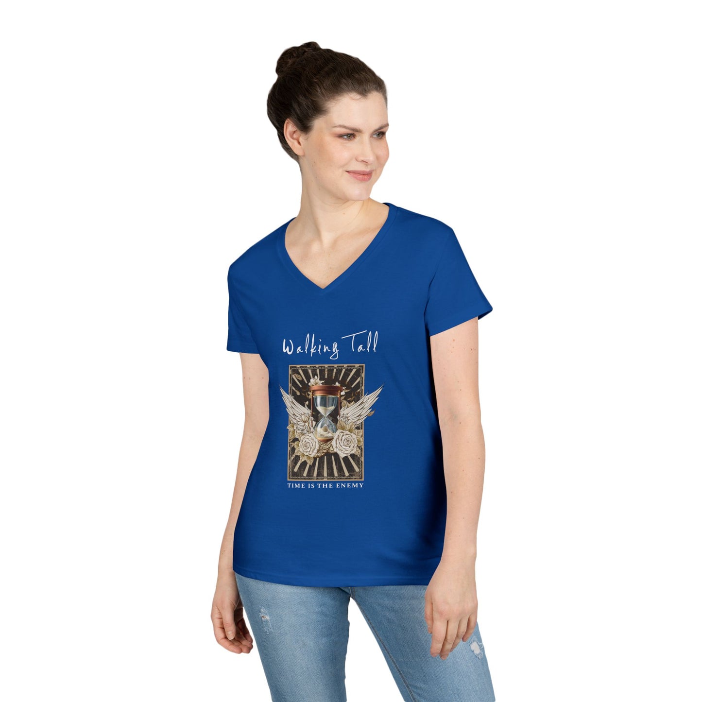 Walking Tall V-Neck T-Shirt