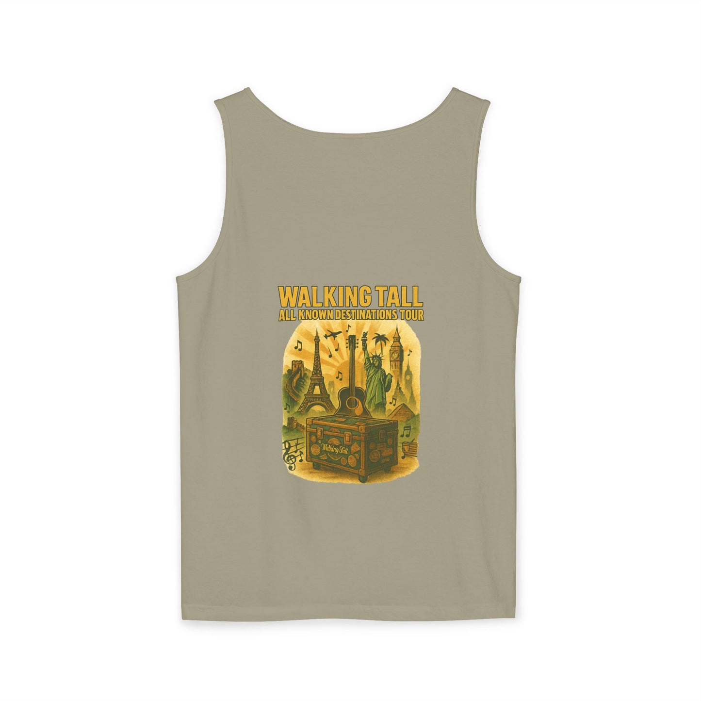 Vegas Vintage Tank Top, Unisex Summer Shirt, Relaxed Fit, Perfect for Vacations, Travel Memories, Graphic Tee