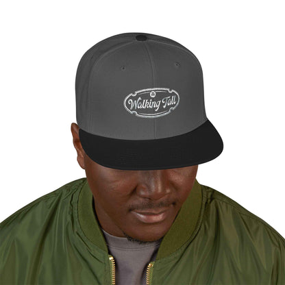 Embroidered Snapback Hat – 'Stay Tall' Vintage Patch Cap