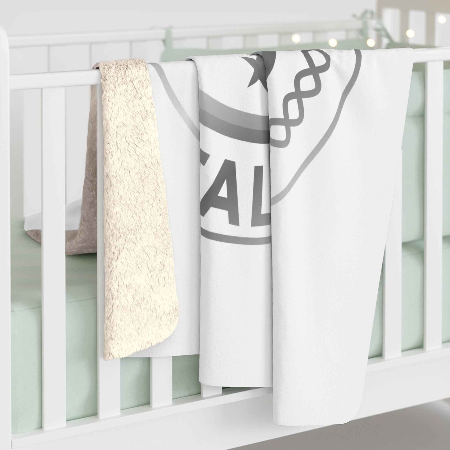 Cozy Sherpa Fleece Blanket - Walking Tall Design