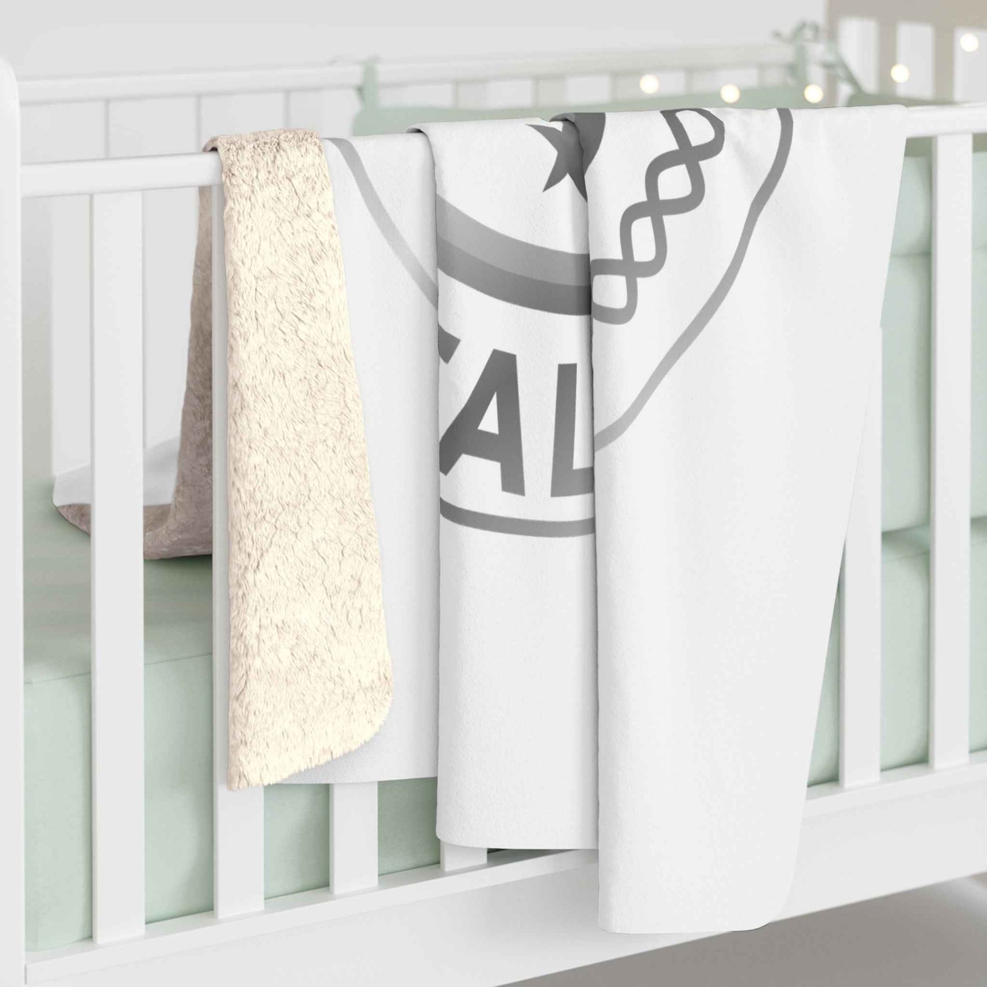 Cozy Sherpa Fleece Blanket - Walking Tall Design