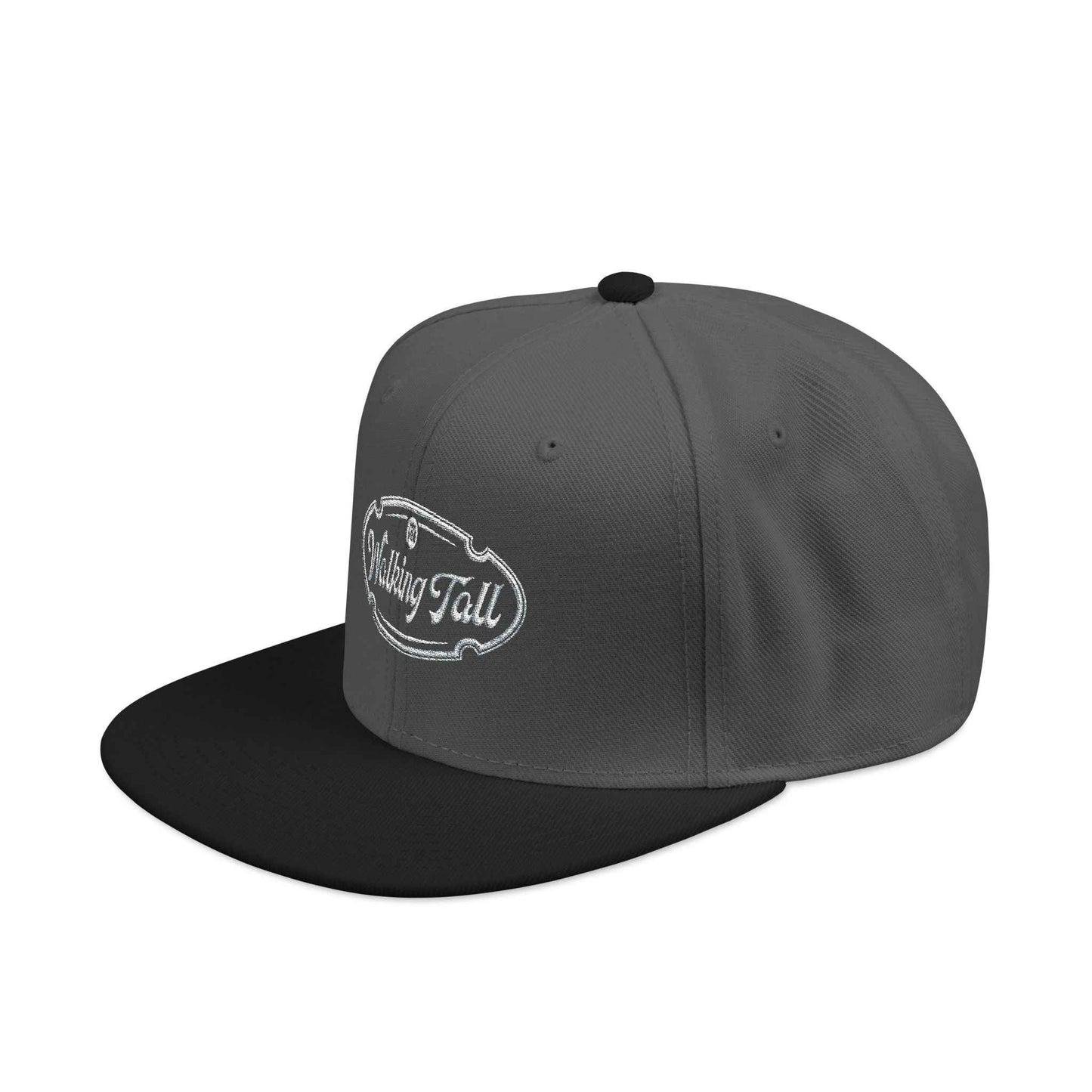Embroidered Snapback Hat – 'Stay Tall' Vintage Patch Cap