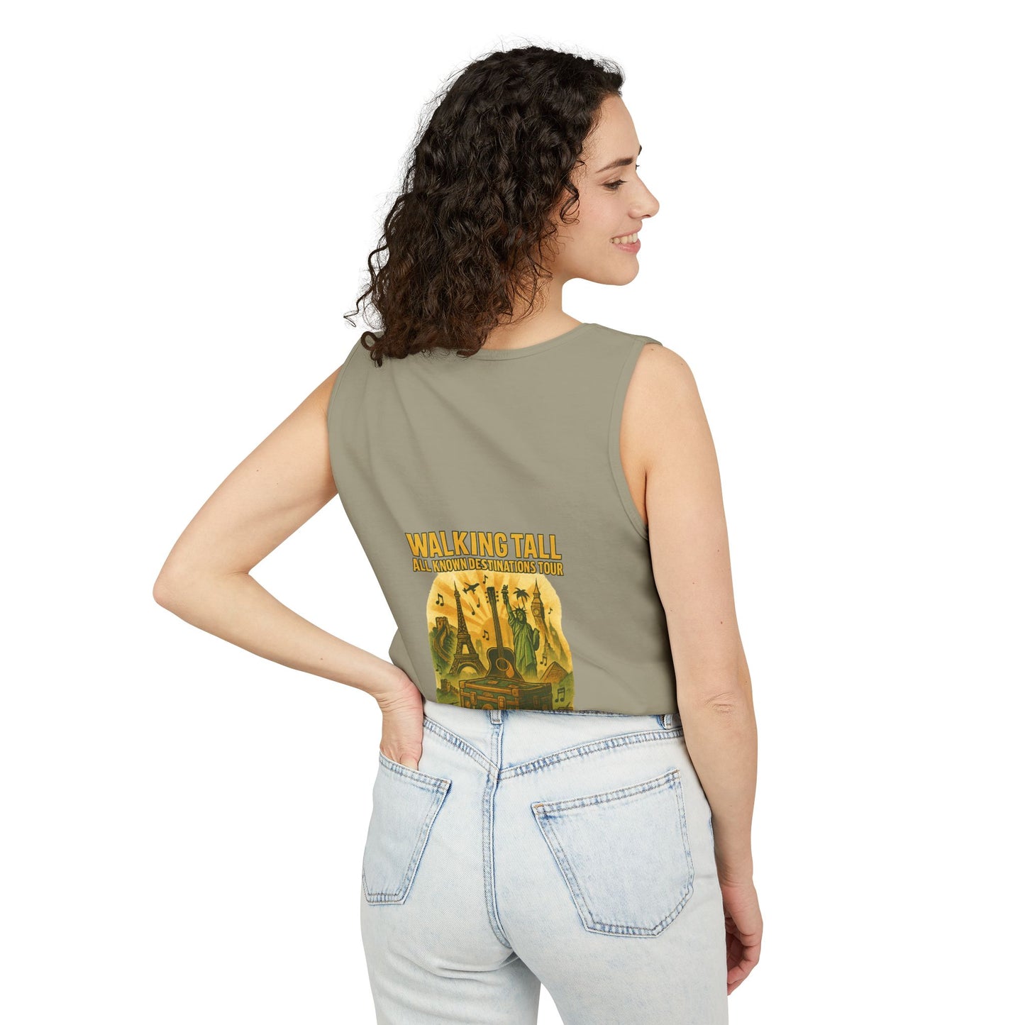 Vegas Vintage Tank Top, Unisex Summer Shirt, Relaxed Fit, Perfect for Vacations, Travel Memories, Graphic Tee