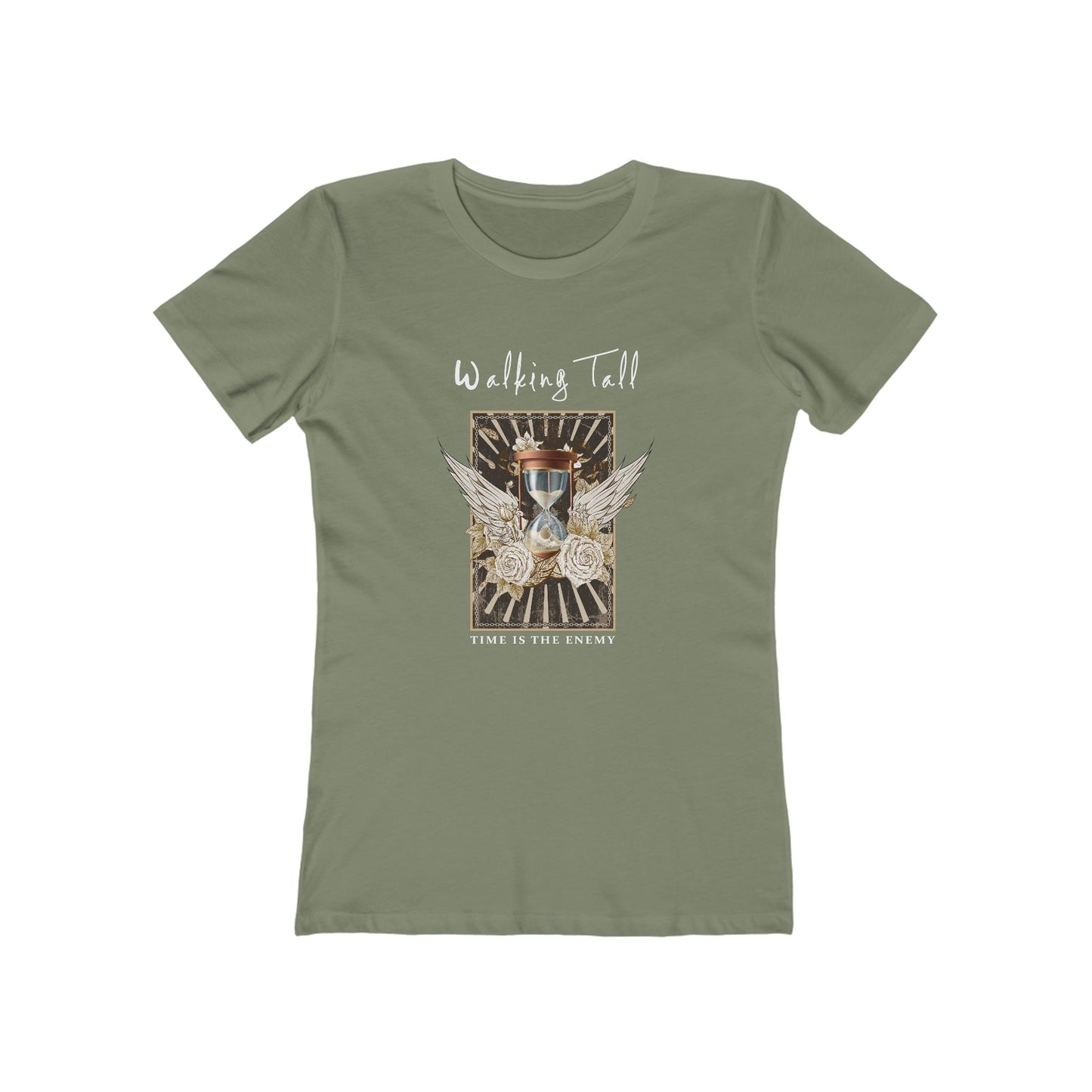 Walking Tall T-Shirt Ladies Design - Wings with hourglass