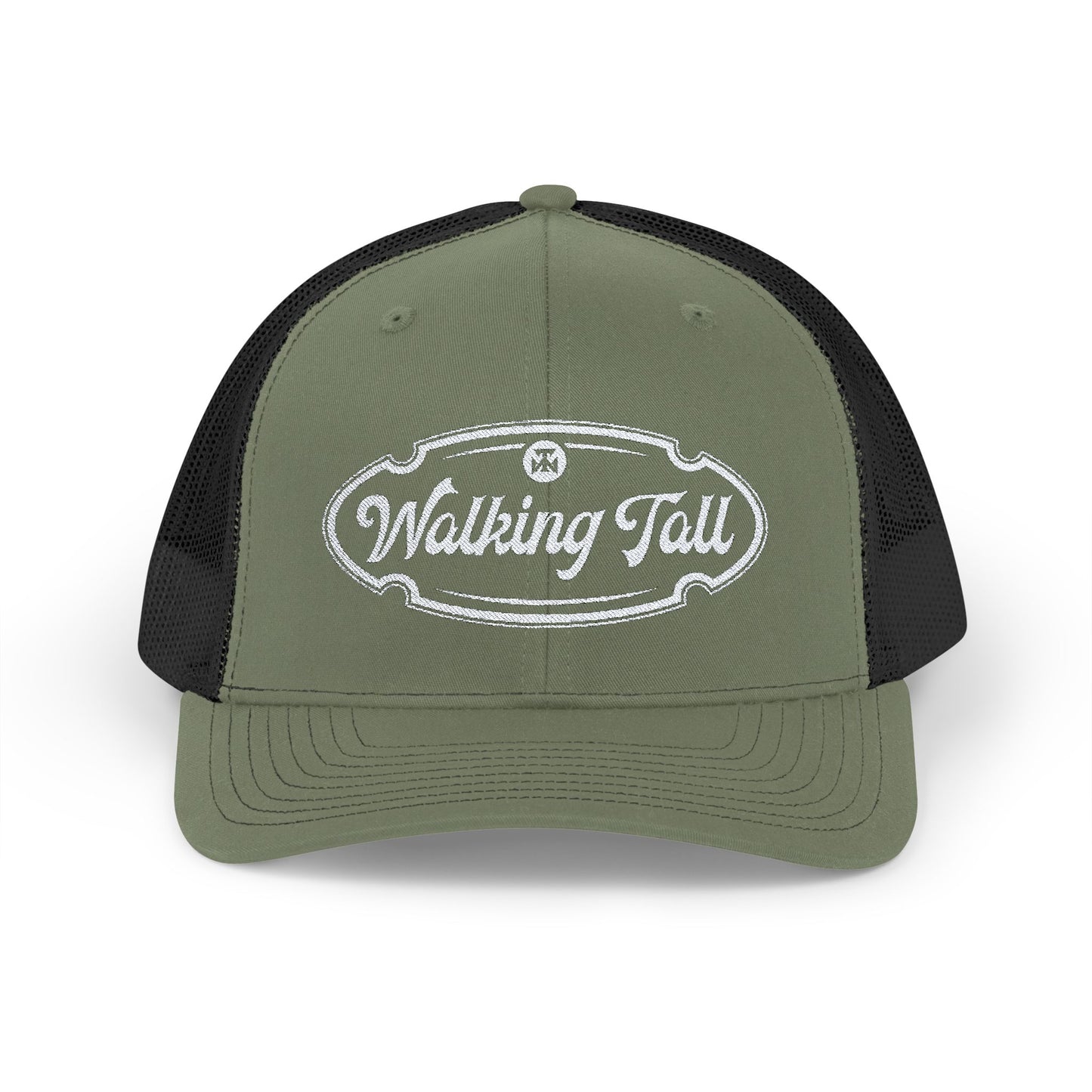 Walking Tall - Snapback Trucker Cap Oval Logo