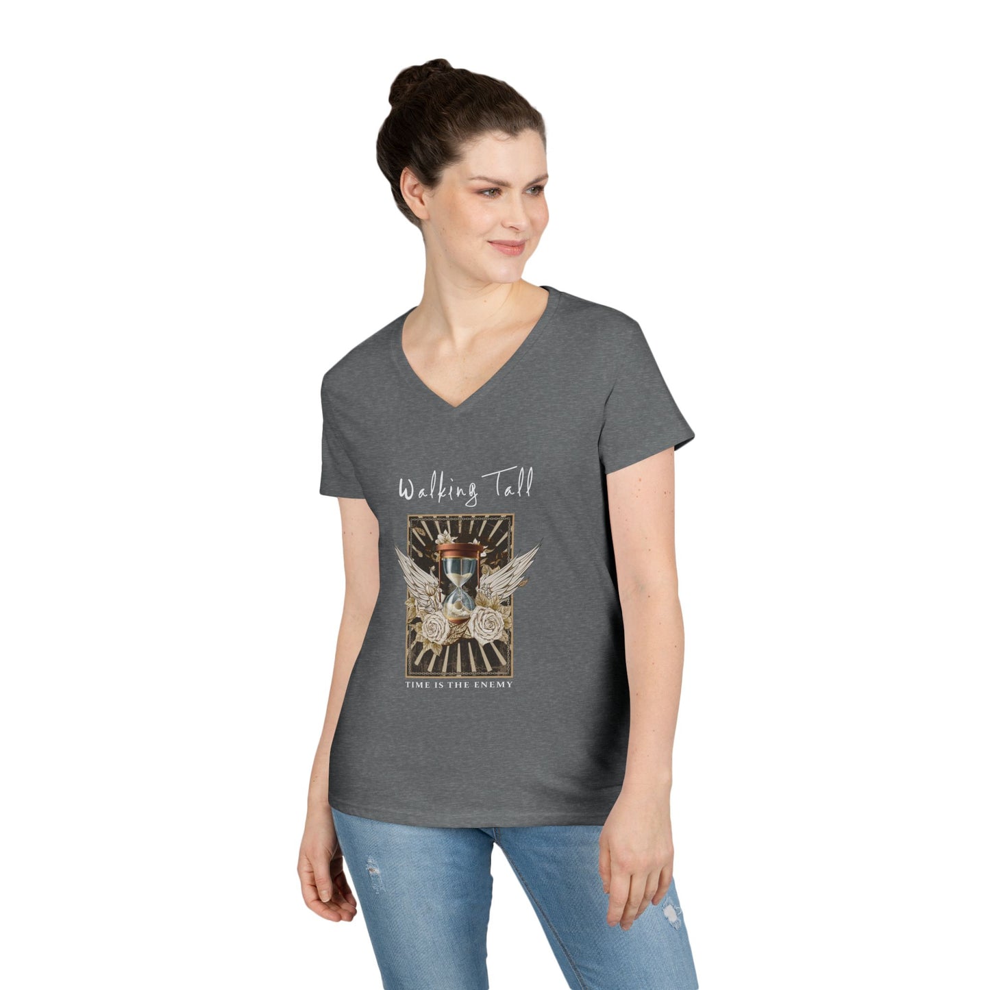 Walking Tall V-Neck T-Shirt