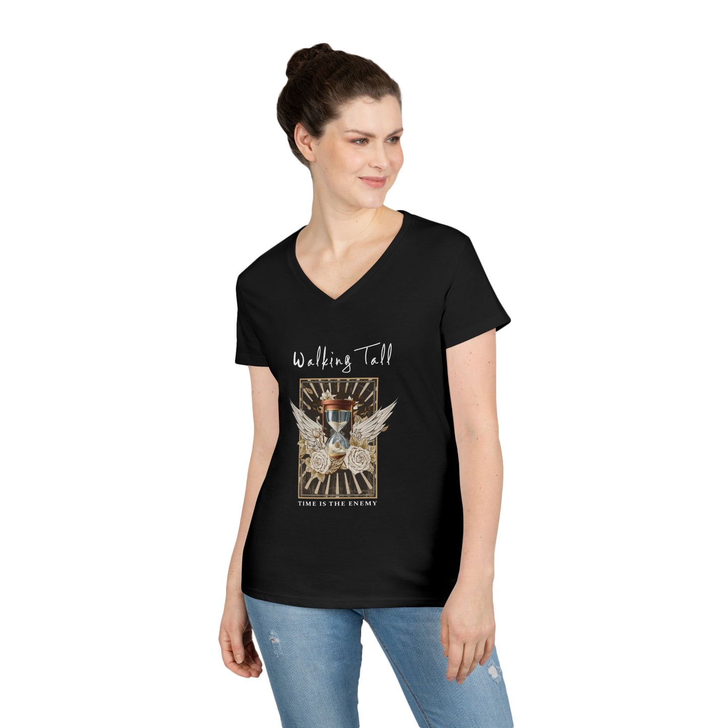 Walking Tall V-Neck T-Shirt