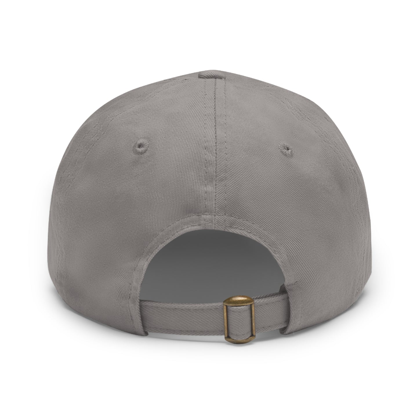 Walking Tall Dad Hat with Leather Patch (Round)