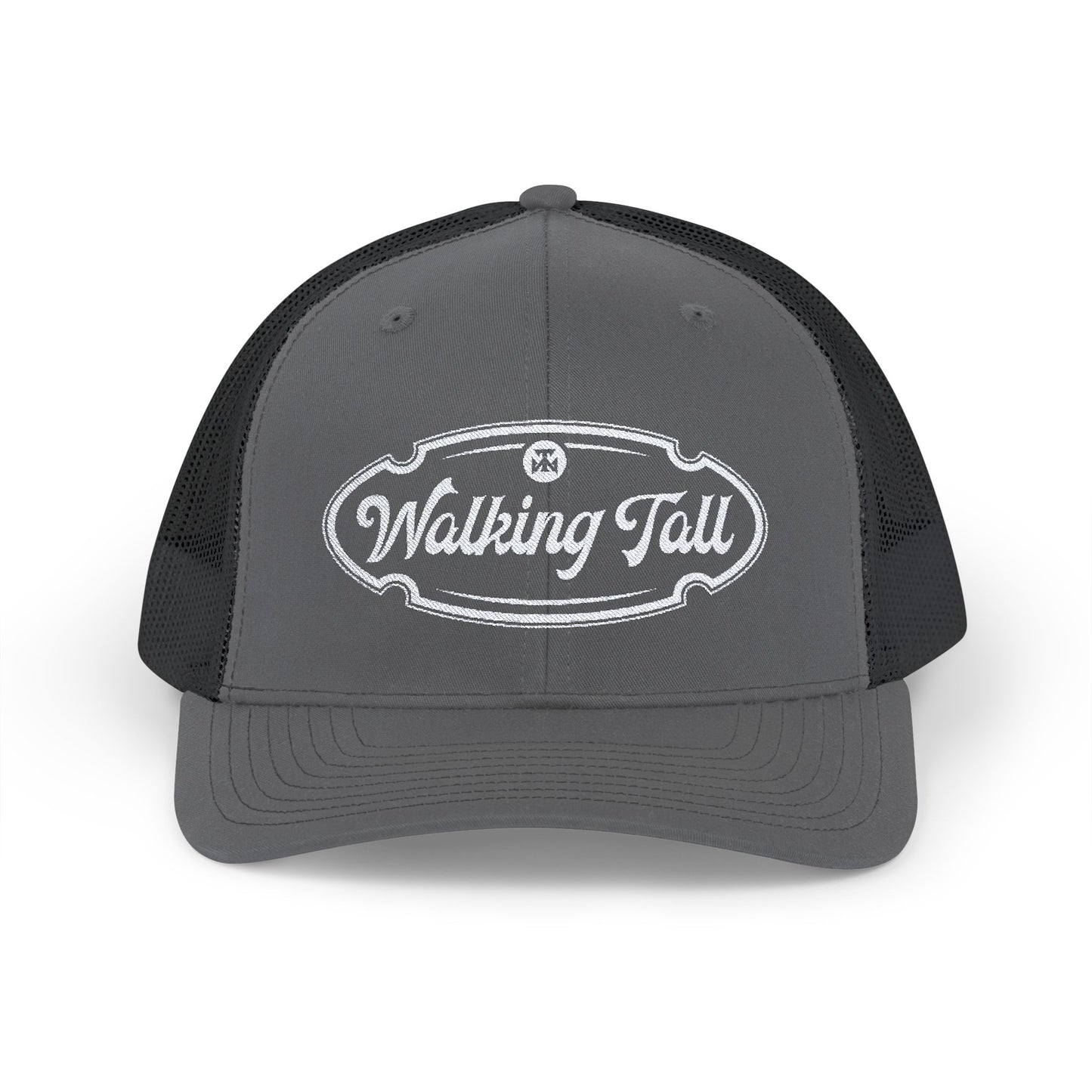 Walking Tall - Snapback Trucker Cap Oval Logo