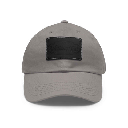 Walking Tall Dad Hat with Leather Patch (Rectangle)