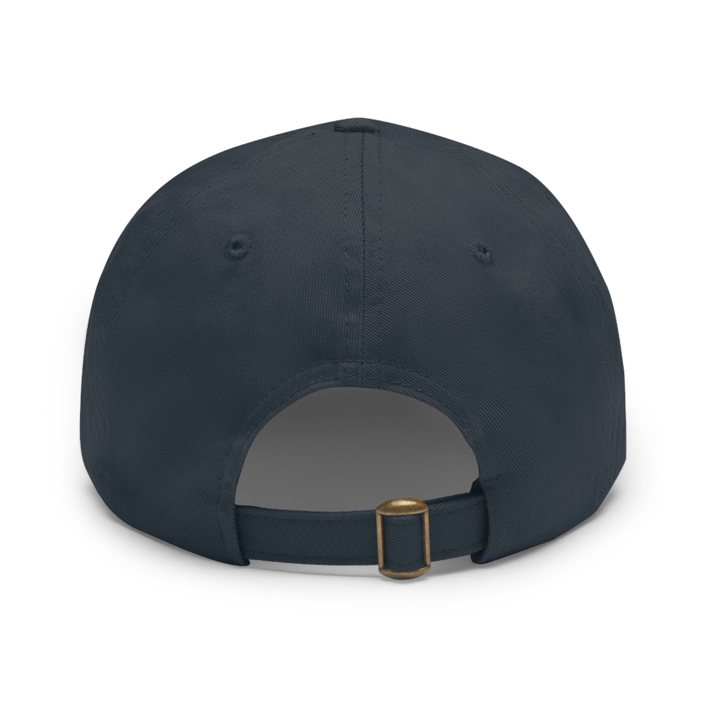 Walking Tall Dad Hat with Leather Patch (Round)