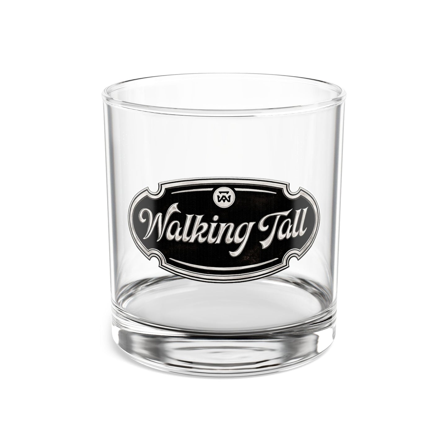 Walking Tall 10oz Rocks Glass – Engraved Whiskey Tumbler