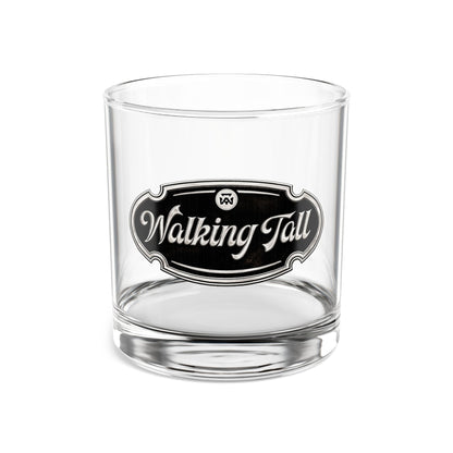 Walking Tall 10oz Rocks Glass – Engraved Whiskey Tumbler