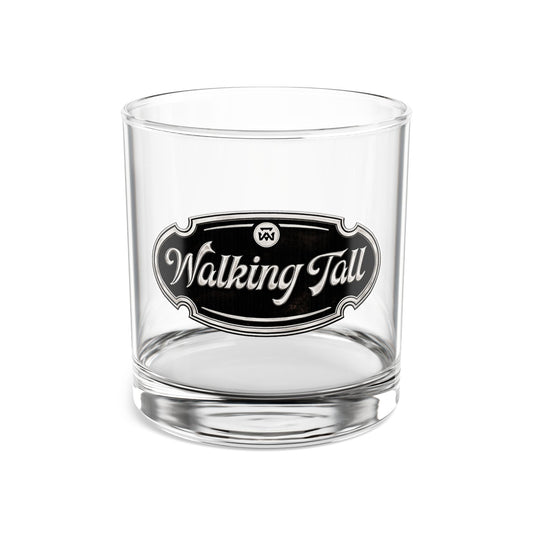 Walking Tall 10oz Rocks Glass – Engraved Whiskey Tumbler