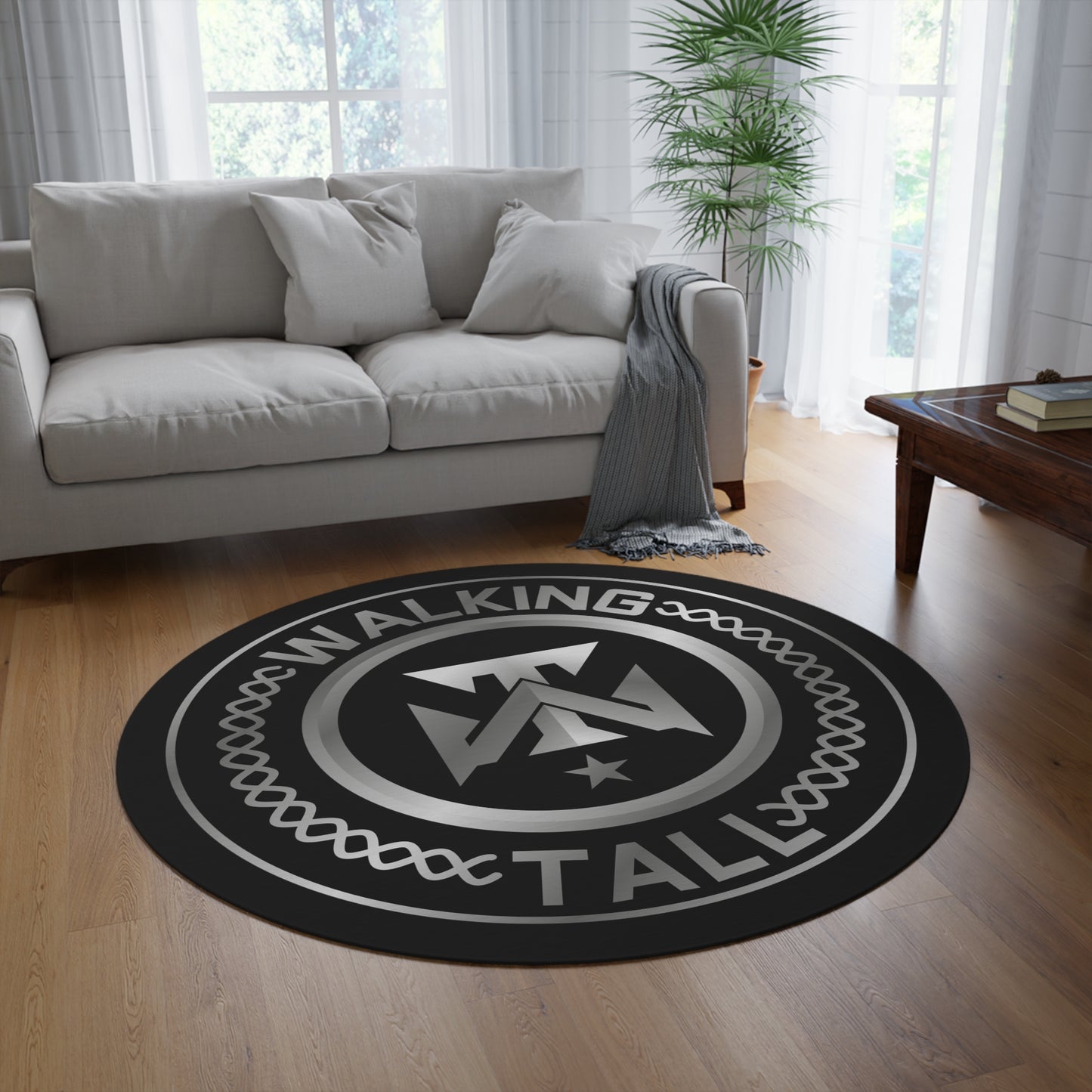 Walking Tall Round Rug