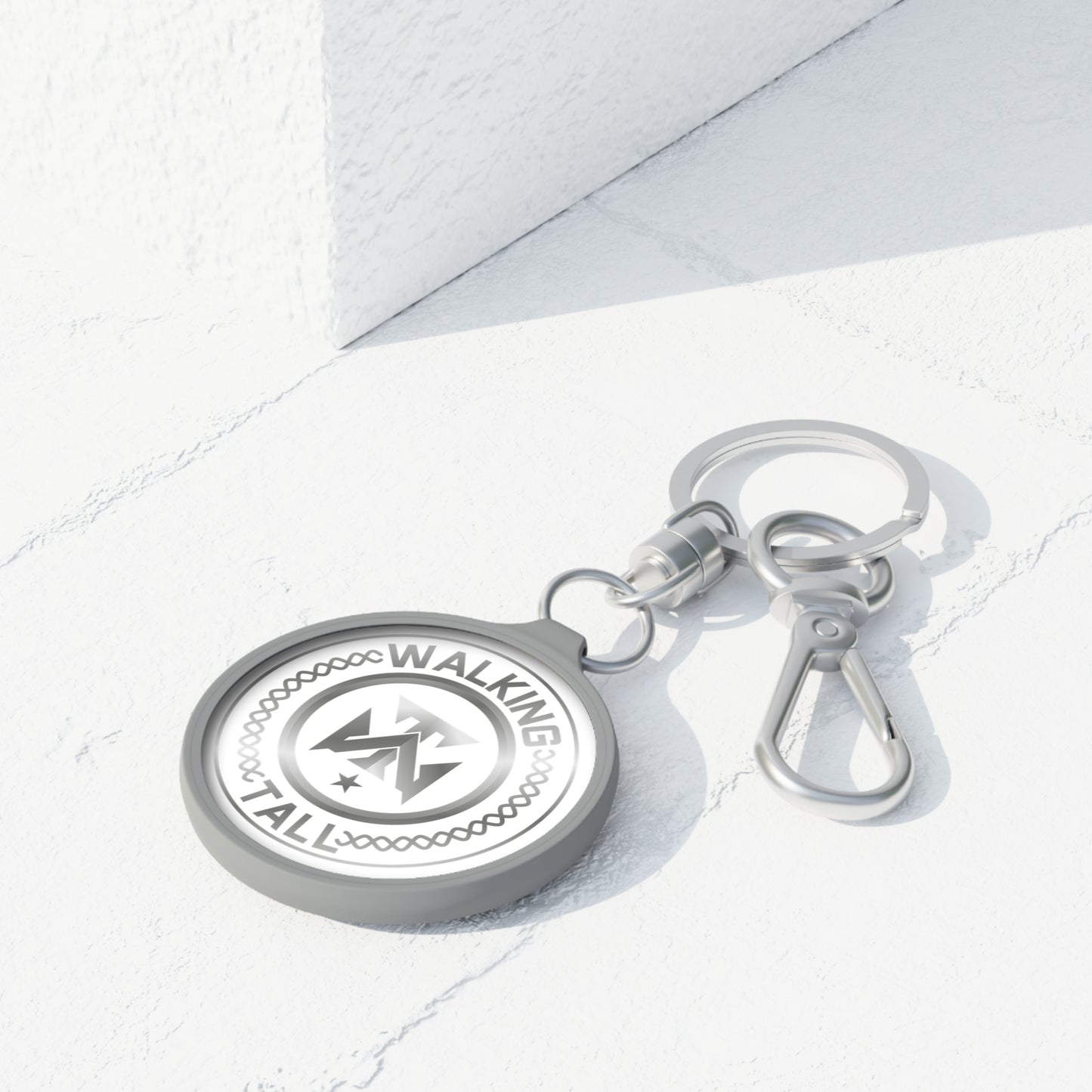 Walking Tall Keychain - Key Chain w Logo