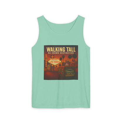 Vegas Vintage Tank Top, Unisex Summer Shirt, Relaxed Fit, Perfect for Vacations, Travel Memories, Graphic Tee