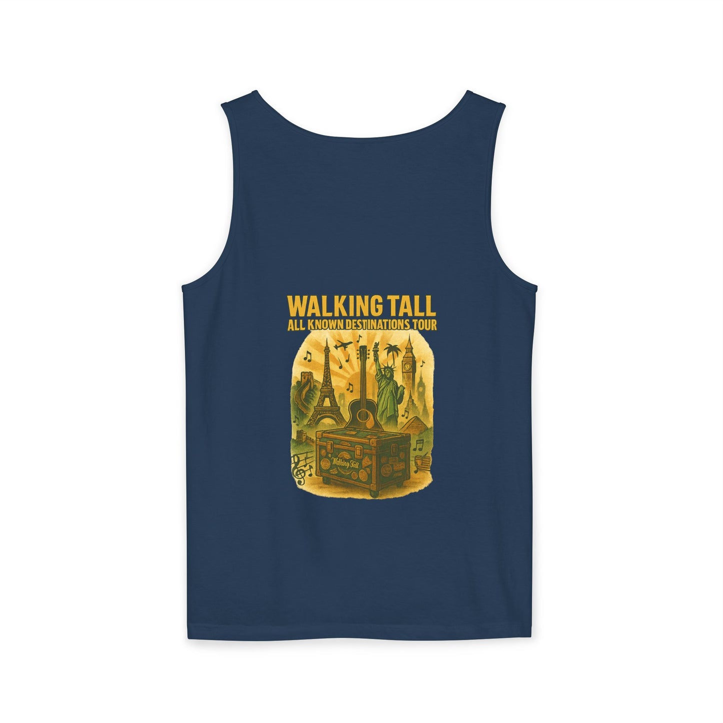 Vegas Vintage Tank Top, Unisex Summer Shirt, Relaxed Fit, Perfect for Vacations, Travel Memories, Graphic Tee