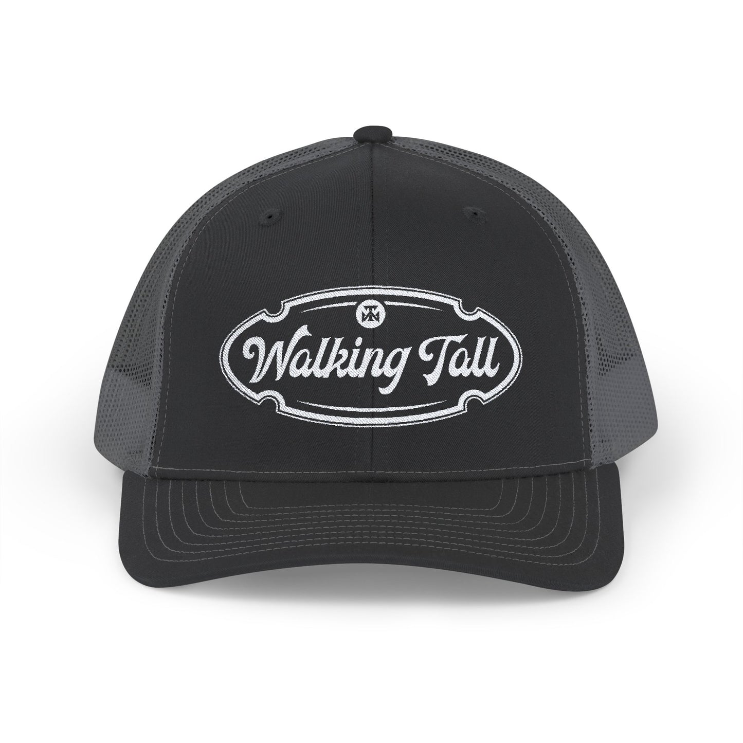 Walking Tall - Snapback Trucker Cap Oval Logo