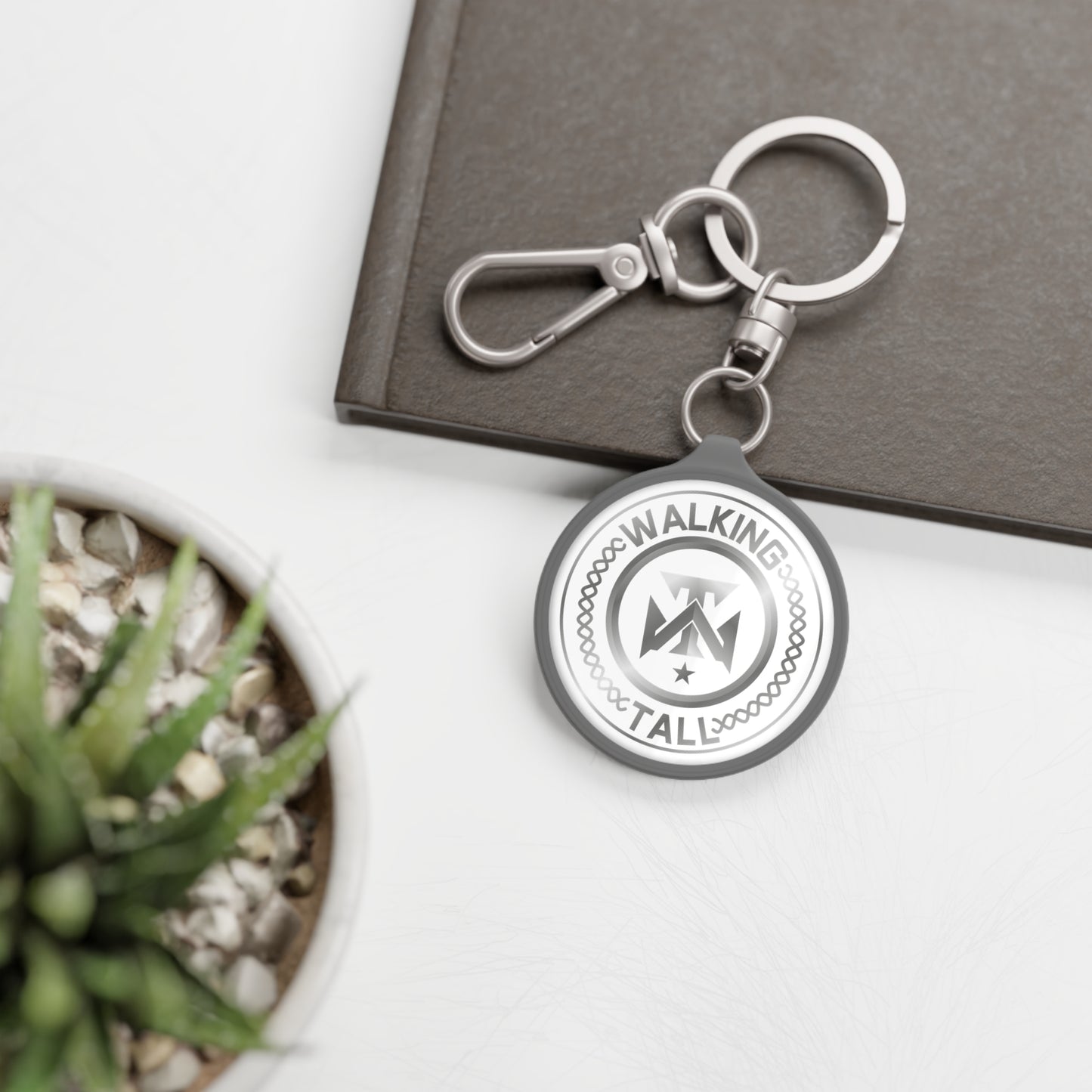 Walking Tall Keychain - Key Chain w Logo