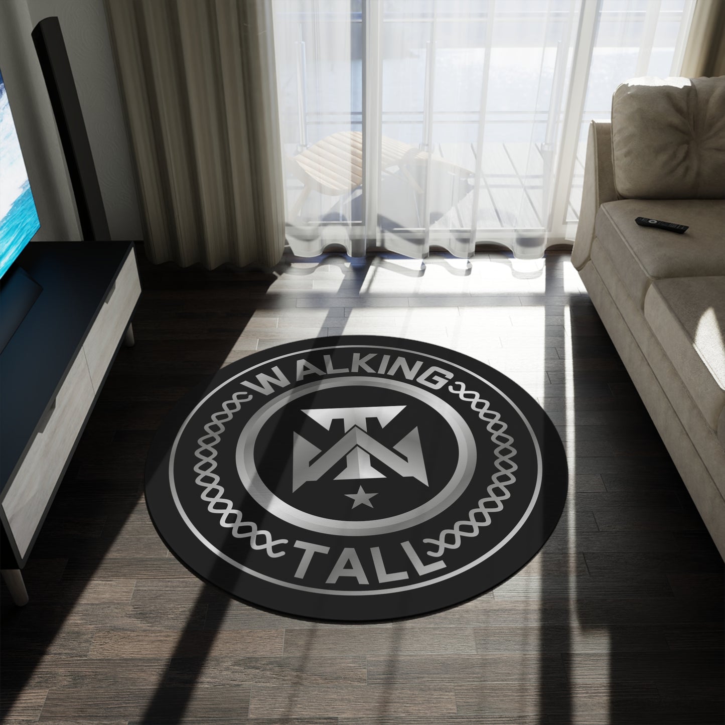 Walking Tall Round Rug