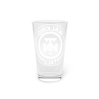 Walking Tall Logo Pint Glass, 16oz