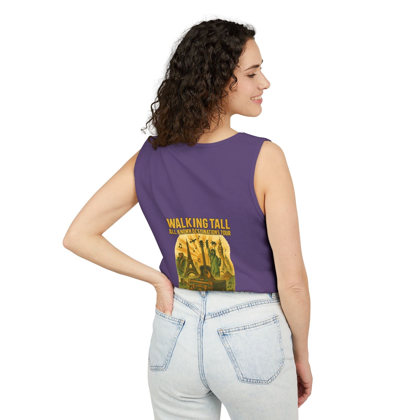 Vegas Vintage Tank Top, Unisex Summer Shirt, Relaxed Fit, Perfect for Vacations, Travel Memories, Graphic Tee