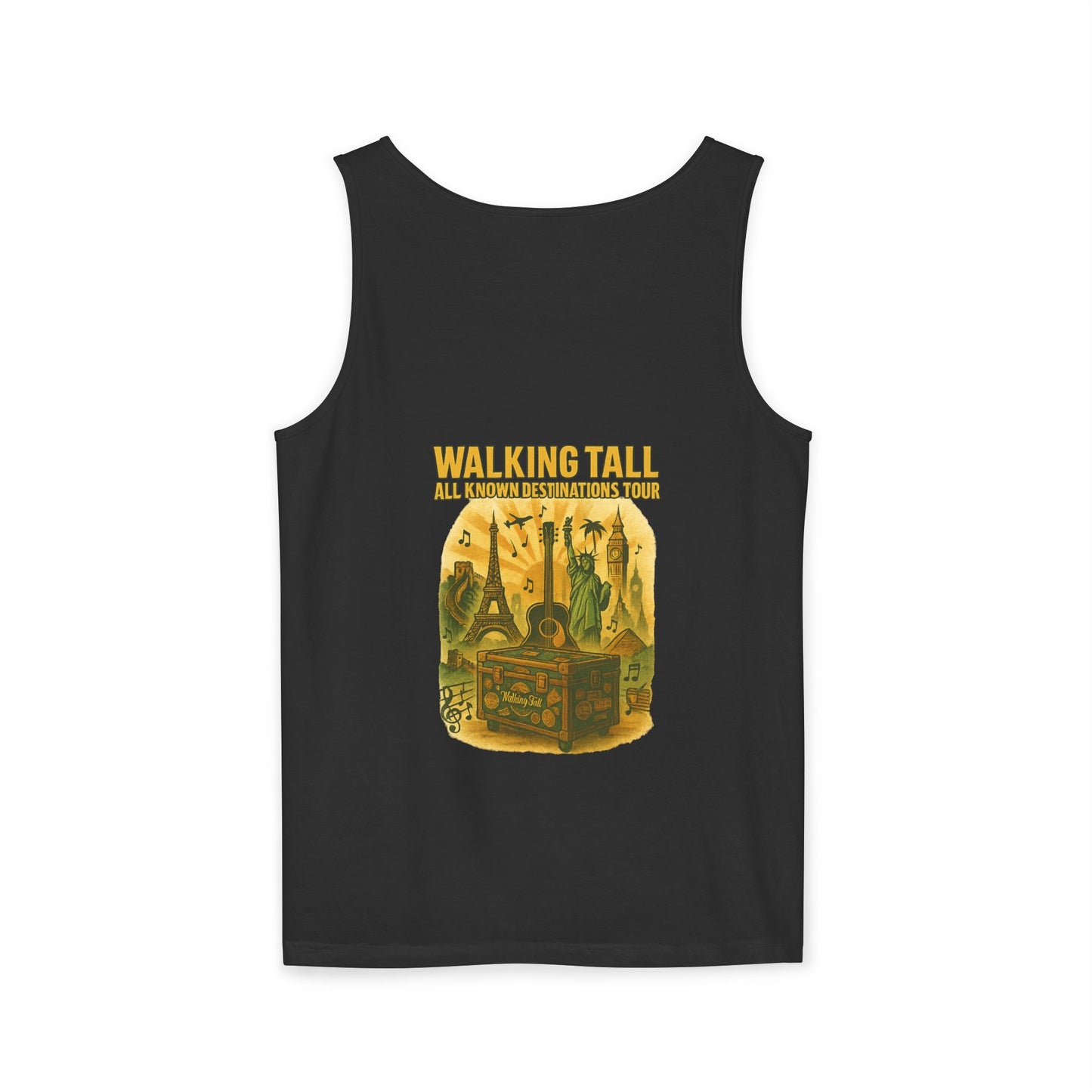 Vegas Vintage Tank Top, Unisex Summer Shirt, Relaxed Fit, Perfect for Vacations, Travel Memories, Graphic Tee